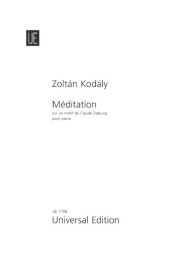 Zoltán Kodály: Meditation Sur Un Motif de Claude Debussy (noty na klavír)