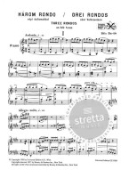 Béla Bartók: 3 Rondos On Folk Tunes (noty na klavír)