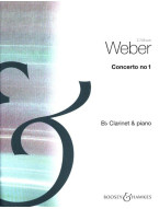 Carl Maria von Weber: Concerto No.1 (noty na klarinet, klavír)