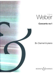 Carl Maria von Weber: Concerto No.1 (noty na klarinet, klavír)