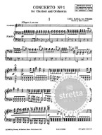 Carl Maria von Weber: Concerto No.1 (noty na klarinet, klavír)