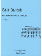 Béla Bartók: Roumanian Folk Dances (noty na housle, klavír)