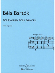 Béla Bartók: Roumanian Folk Dances (noty na housle, klavír)