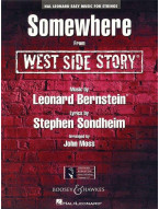 Leonard Bernstein: Somewhere from West Side Story (snadné noty pro smyčcový orchestr, party, partitura)
