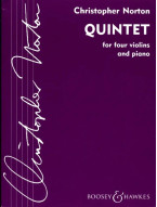 Christopher Norton: Quintet (noty pro 4 housle, klavír)