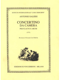 Antonio Salieri: Concertino per flauto e archi (noty pro příčnou flétnu, smyčcový orchestr)