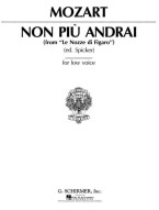 W.A. Mozart: Non piu andrai from Le Nozze di Figaro (noty na klavír, zpěv)