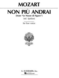 W.A. Mozart: Non piu andrai from Le Nozze di Figaro (noty na klavír, zpěv)