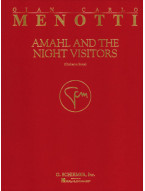 Gian Carlo Menotti: Amahl and the Night Visitors (noty pro symfonický orchestr, partitura)