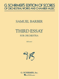 Samuel Barber: Third Essay for Orchestra (noty pro symfonický orchestr, partitura)