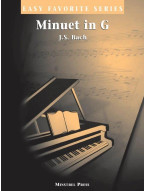 Johann Sebastian Bach: Minuet in G Major (noty na snadný klavír)