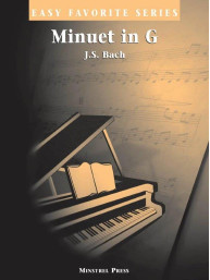 Johann Sebastian Bach: Minuet in G Major (noty na snadný klavír)