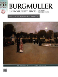 Friedrich Burgmüller: 25 Progressive Pieces Op 100 (noty na klavír)(+audio)
