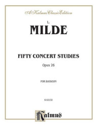 Ludwig Milde: Fifty Concert Studies, Op. 26 (noty na fagot)