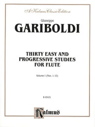 Giuseppe Gariboldi: 30 Easy and Progressive Studies 1 - Nos.1-15 (noty na příčnou flétnu)