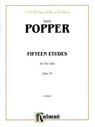 David Popper: 15 Etudes for Cello, op. 76 (noty na violoncello)