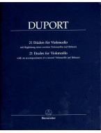 Jean-Louis Duport: 21 Etudes for Violoncello (noty pro violoncello)