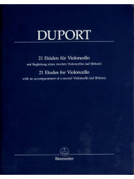 Jean-Louis Duport: 21 Etudes for Violoncello (noty pro violoncello)