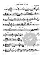 Jean-Louis Duport: 21 Etudes for Violoncello (noty pro violoncello)
