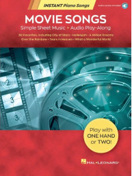 Instant Piano Songs: Movie Songs (velké noty na snadný klavír)(+audio)