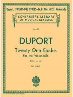 Jean-Pierre Duport: 21 Etudes, Book 2, Nos 14-21 (noty na violoncello)