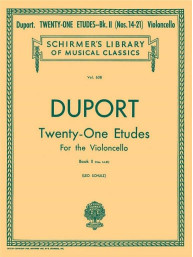 Jean-Pierre Duport: 21 Etudes, Book 2, Nos 14-21 (noty na violoncello)