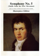 Beethoven: Symphony No. 5 Theme 1st Movement - Masterpiece Edition (noty na klavír)