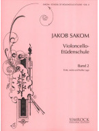 Jakob Sakom: School of Violoncello Etudes 2 (noty na violoncello)