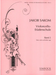 Jakob Sakom: School of Violoncello Etudes 2 (noty na violoncello)