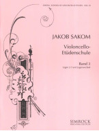 Jakob Sakom: School of Violoncello Etudes 3 (noty na violoncello)