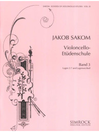Jakob Sakom: School of Violoncello Etudes 3 (noty na violoncello)