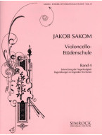Jakob Sakom: School of Violoncello Etudes 4 (noty na violoncello)