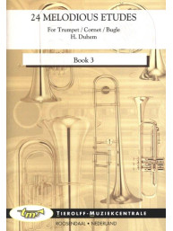 Hippolyte-Jean Duhem: 24 Melodious Etudes Book 3 (noty na trubku, kornet)