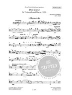Alexander Zemlinsky: 3 Stücke (noty na violoncello, klavír)