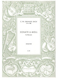 Carl Philipp Emanuel Bach: Sonate a-Moll (noty na příčnou flétnu)