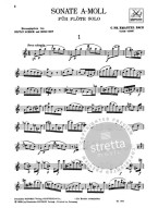 Carl Philipp Emanuel Bach: Sonate a-Moll (noty na příčnou flétnu)