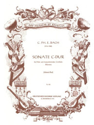 Carl Philipp Emanuel Bach: Sonate C-Dur (noty na příčnou flétnu, klavír)