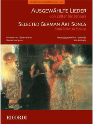Selected German Art Songs from Zelter to Strauss - High - Medium/Low Voice (noty na klavír, zpěv)