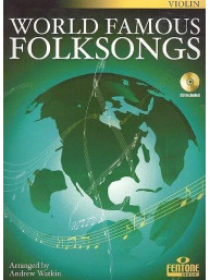 World Famous Folksongs (noty na housle)(+audio)