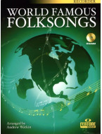 World Famous Folksongs (noty na zobcovou flétnu)(+audio)