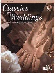 Classics for Weddings (noty na klarinet, klavír)(+audio)