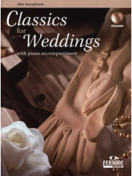 Classics for Weddings (noty na altsaxofon, klavír)(+audio)