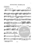 Petr Eben: Sonatina semplice (noty na housle, klavír)