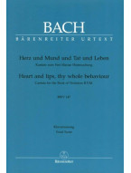 J.S. Bach: Cantata Heart and lips, thy whole behaviour BWV 147 (noty na klavír, zpěv)