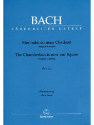 J.S. Bach: Cantata The Chamberlain is now our Squire BWV 212 (noty na klavír, zpěv)