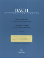 J.S. Bach: Concerto In A Minor BWV 1041 (noty na housle, klavír)