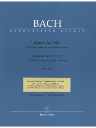 J.S. Bach: Concerto In A Minor BWV 1041 (noty na housle, klavír)