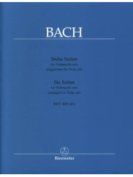 J.S. Bach: 6 Suites For Violoncello Solo BWV 1007-1012 (noty na violu)