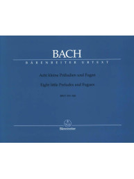 J.S. Bach: 8 Little Preludes and Fugues BWV 553-560 (noty na varhany)