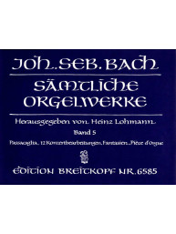 J.S. Bach: Sämtliche Orgelwerke 5 (noty na varhany)